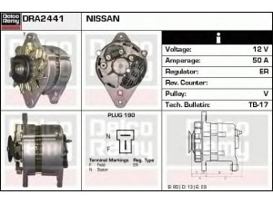 DELCO REMY DRA2441 kintamosios srovės generatorius 
 Elektros įranga -> Kint. sr. generatorius/dalys -> Kintamosios srovės generatorius
5812001090, 8941271840, 8941271850