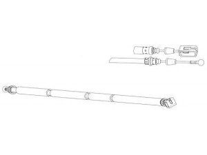 KAWE CT02188 trosas, stovėjimo stabdys 
 Stabdžių sistema -> Valdymo svirtys/trosai
4745Y7, 4745Y7