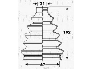 FIRST LINE FCB6277 gofruotoji membrana, kardaninis velenas 
 Ratų pavara -> Gofruotoji membrana
6E0498203, 4705280
