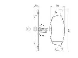 BOSCH 0 986 424 554 stabdžių trinkelių rinkinys, diskinis stabdys 
 Techninės priežiūros dalys -> Papildomas remontas
71738152, 77362180, 77362205, 77363496