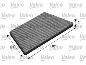 VALEO 698749 filtras, salono oras 
 Techninės priežiūros dalys -> Techninės priežiūros intervalai
002435, 2435, 6447-PE, 6447PE