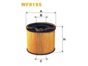 WIX FILTERS WF8195 kuro filtras 
 Techninės priežiūros dalys -> Papildomas remontas
1906 C5, 190651, 1906A1, 9401906508