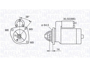 MAGNETI MARELLI 063521130060 starteris 
 Elektros įranga -> Starterio sistema -> Starteris
46430785, 7772459, 7796598