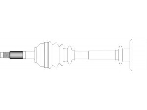 GENERAL RICAMBI AB3023 kardaninis velenas 
 Ratų pavara -> Kardaninis velenas