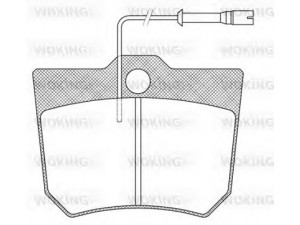 WOKING JSA 910325 stabdžių trinkelių rinkinys, diskinis stabdys