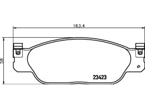 HELLA PAGID 8DB 355 018-551 stabdžių trinkelių rinkinys, diskinis stabdys 
 Techninės priežiūros dalys -> Papildomas remontas
XW4Z2001AA, XR812435, XR813324