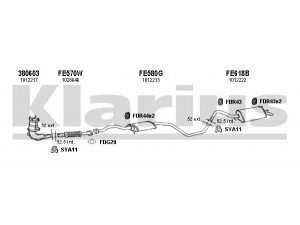 KLARIUS 361250U išmetimo sistema 
 Išmetimo sistema -> Išmetimo sistema, visa