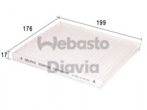 WEBASTO 82D0325163A filtras, salono oras 
 Techninės priežiūros dalys -> Techninės priežiūros intervalai
46723321