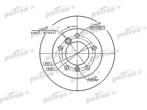 PATRON PBD4088 stabdžių diskas 
 Stabdžių sistema -> Diskinis stabdys -> Stabdžių diskas
9024230112, 9024230312, 9024230412