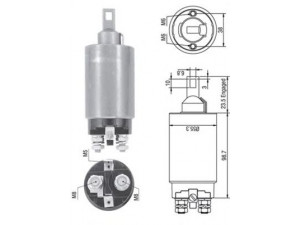 MAGNETI MARELLI 940113050334 solenoidinis jungiklis, starteris