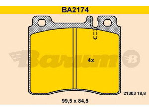 BARUM BA2174 stabdžių trinkelių rinkinys, diskinis stabdys 
 Techninės priežiūros dalys -> Papildomas remontas
002 420 04 20, 002 420 12 20, 002 420 26 20