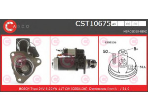 CASCO CST10675AS starteris 
 Elektros įranga -> Starterio sistema -> Starteris
4571510301, A4571510301