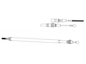 KAWE FA02260 trosas, stovėjimo stabdys 
 Stabdžių sistema -> Valdymo svirtys/trosai
4745T6, 1487274080, 1487274080