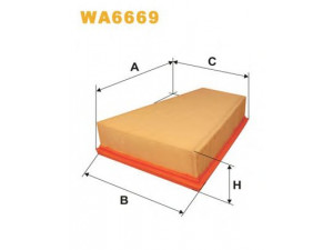 WIX FILTERS WA6669 oro filtras 
 Techninės priežiūros dalys -> Techninės priežiūros intervalai
1444R6, 1444WP, 1444R5, 1444WP