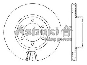 ASHUKI 0990-6412 stabdžių diskas 
 Dviratė transporto priemonės -> Stabdžių sistema -> Stabdžių diskai / priedai
17459/ABS, 43512-60150, 60-02-2003/ASHIKA