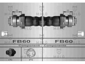MAL? 80009 stabdžių žarnelė 
 Stabdžių sistema -> Stabdžių žarnelės
7701050070