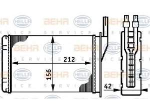 HELLA 8FH 351 311-051 šilumokaitis, salono šildymas 
 Šildymas / vėdinimas -> Šilumokaitis
77 01 027 040, 77 01 027 078, 77 01 208 110