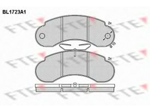 FTE BL1723A1 stabdžių trinkelių rinkinys, diskinis stabdys 
 Techninės priežiūros dalys -> Papildomas remontas
601 420 87 20, 631 410 03 20, 631 420 01 20