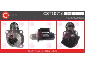CASCO CST10716GS starteris 
 Elektros įranga -> Starterio sistema -> Starteris
21067513, 21477589, 3978044, 8113860