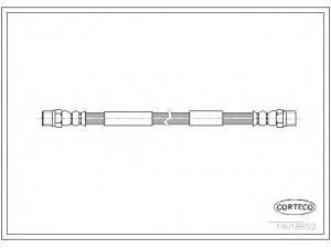 CORTECO 19018652 stabdžių žarnelė 
 Stabdžių sistema -> Stabdžių žarnelės
251611775B, 291611775