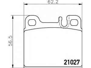 HELLA 8DB 355 008-101 stabdžių trinkelių rinkinys, diskinis stabdys 
 Techninės priežiūros dalys -> Papildomas remontas
0014207320, 0014210412, A0014207320