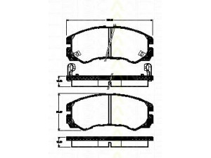 TRISCAN 8110 60001 stabdžių trinkelių rinkinys, diskinis stabdys 
 Techninės priežiūros dalys -> Papildomas remontas
8-97047-526-0, 97047526, 1605852