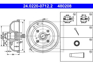 ATE 24.0220-0712.2 stabdžių būgnas 
 Stabdžių sistema -> Būgninis stabdys -> Stabdžių būgnas
4 18 117, 90007526
