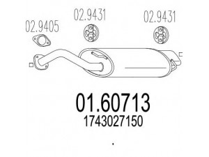 MTS 01.60713 galinis duslintuvas 
 Išmetimo sistema -> Duslintuvas
1743027150