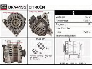DELCO REMY DRA4195 kintamosios srovės generatorius 
 Elektros įranga -> Kint. sr. generatorius/dalys -> Kintamosios srovės generatorius
A3TA6491, A3TB0891, A3TB0891B, 57052D
