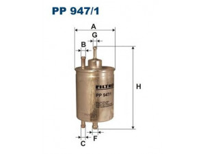 FILTRON PP947/1 kuro filtras 
 Techninės priežiūros dalys -> Papildomas remontas
05097052AA, 5097052AA, K5097052AA