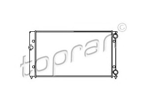 TOPRAN 103 005 radiatorius, variklio aušinimas 
 Aušinimo sistema -> Radiatorius/alyvos aušintuvas -> Radiatorius/dalys
1H0 121 253R, 1H0 121 253S