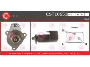 CASCO CST10651RS starteris 
 Elektros įranga -> Starterio sistema -> Starteris
3964839, 8113165