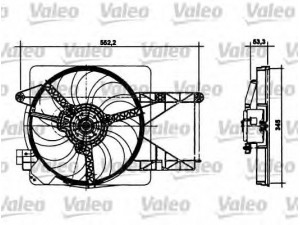 VALEO 698495 elektrovariklis, raditoriaus ventiliatorius
1092374