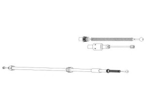 CEF CT02132 trosas, stovėjimo stabdys 
 Stabdžių sistema -> Valdymo svirtys/trosai
4745F8, 96032565, 4745F8, 96032565