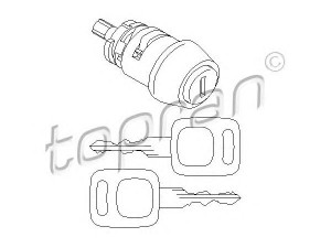 TOPRAN 107 090 užrakto cilindras, uždegimo užraktas 
 Užrakinimo sistema -> Užrakto cilindras/rinkinys
893 905 855A