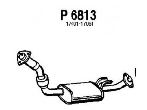 FENNO P6813 priekinis duslintuvas 
 Išmetimo sistema -> Duslintuvas
17401-17051