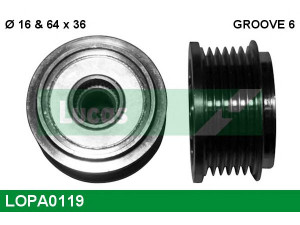 LUCAS ENGINE DRIVE LOPA0119 laisvos eigos sankaba, kint. sr. generatorius 
 Diržinė pavara -> Laisvos eigos sankaba, kint. sr. generatorius
77364082
