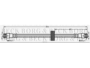BORG & BECK BBH7570 stabdžių žarnelė 
 Stabdžių sistema -> Stabdžių žarnelės
51810448