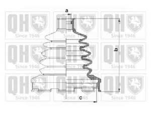 QUINTON HAZELL QJB1055 gofruotoji membrana, kardaninis velenas 
 Ratų pavara -> Gofruotoji membrana
272442