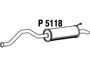 FENNO P5118 galinis duslintuvas 
 Išmetimo sistema -> Duslintuvas
8200103765
