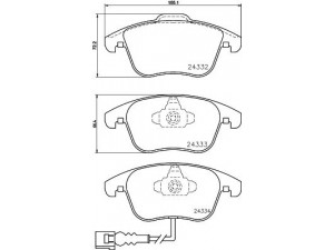 HELLA PAGID 8DB 355 014-031 stabdžių trinkelių rinkinys, diskinis stabdys 
 Techninės priežiūros dalys -> Papildomas remontas
5N0698151, 5N0698151A, 7N0698151