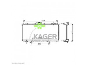KAGER 31-0268 radiatorius, variklio aušinimas 
 Aušinimo sistema -> Radiatorius/alyvos aušintuvas -> Radiatorius/dalys
214102F000