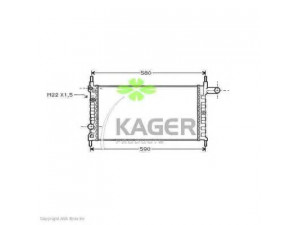 KAGER 31-0759 radiatorius, variklio aušinimas 
 Aušinimo sistema -> Radiatorius/alyvos aušintuvas -> Radiatorius/dalys
1300099, 1302057, 90325465, 90351829