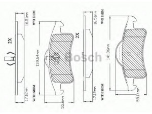 BOSCH F 03B 150 289 stabdžių trinkelių rinkinys, diskinis stabdys 
 Techninės priežiūros dalys -> Papildomas remontas
05011 970AB, 5011 970AB, 05011970AA