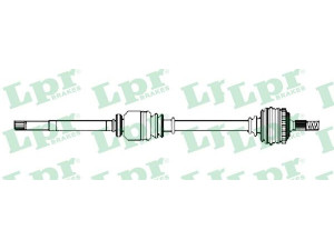 LPR DS52237 kardaninis velenas 
 Ratų pavara -> Kardaninis velenas
3273CZ, 3272CY, 9645219180