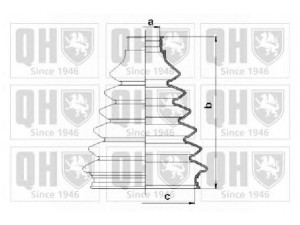 QUINTON HAZELL QJB1066 gofruotoji membrana, kardaninis velenas 
 Ratų pavara -> Gofruotoji membrana
44018-S04-N00