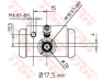 TRW BWC243 rato stabdžių cilindras 
 Stabdžių sistema -> Ratų cilindrai
7701047838, 7701047838
