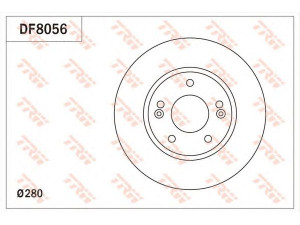 TRW DF8056 stabdžių diskas 
 Dviratė transporto priemonės -> Stabdžių sistema -> Stabdžių diskai / priedai
517124V000, 51712A6000, 51712A6000