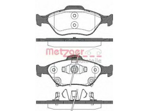 METZGER 0766.12 stabdžių trinkelių rinkinys, diskinis stabdys 
 Techninės priežiūros dalys -> Papildomas remontas
04465-0D050, 04465-52200