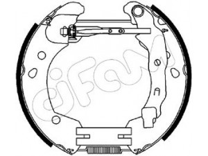 CIFAM 151-231 stabdžių trinkelių komplektas 
 Techninės priežiūros dalys -> Papildomas remontas
82 01 046 953